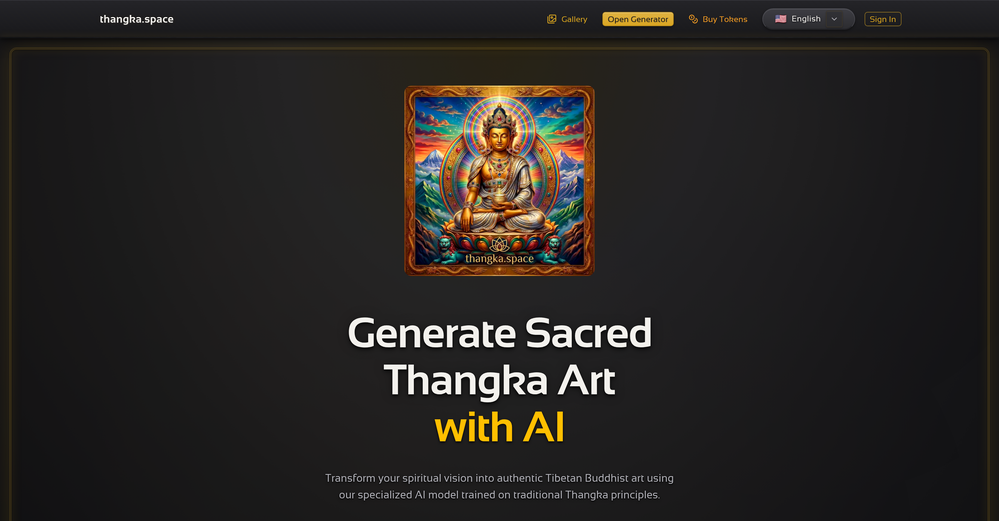 Thangka Space website