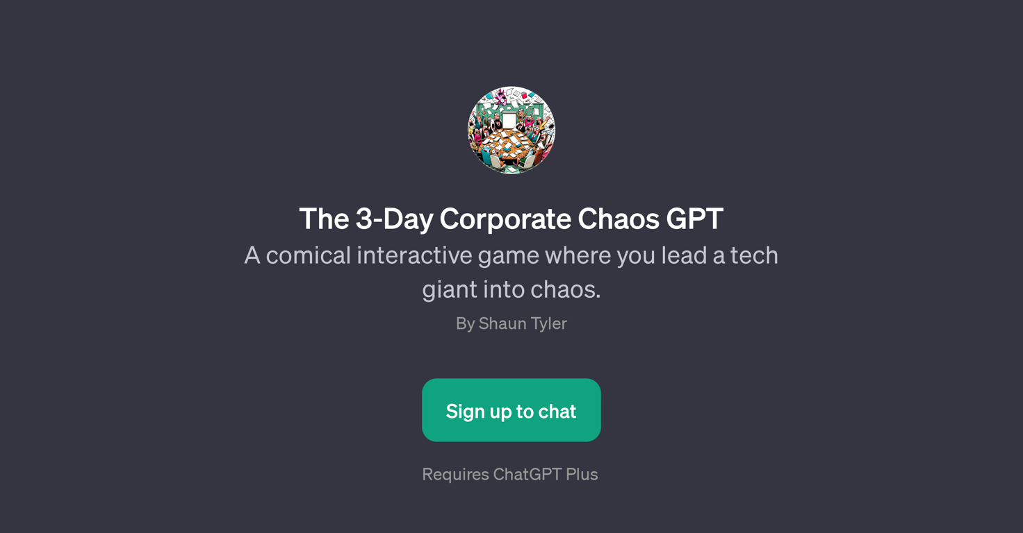 The 3-Day Corporate Chaos GPT website
