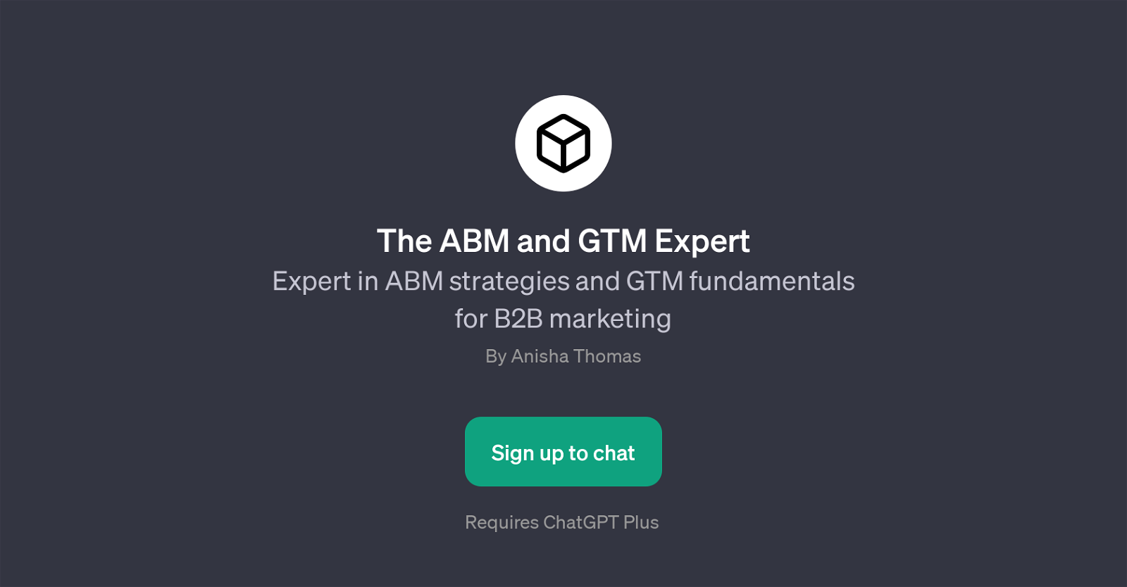 The ABM and GTM Expert website