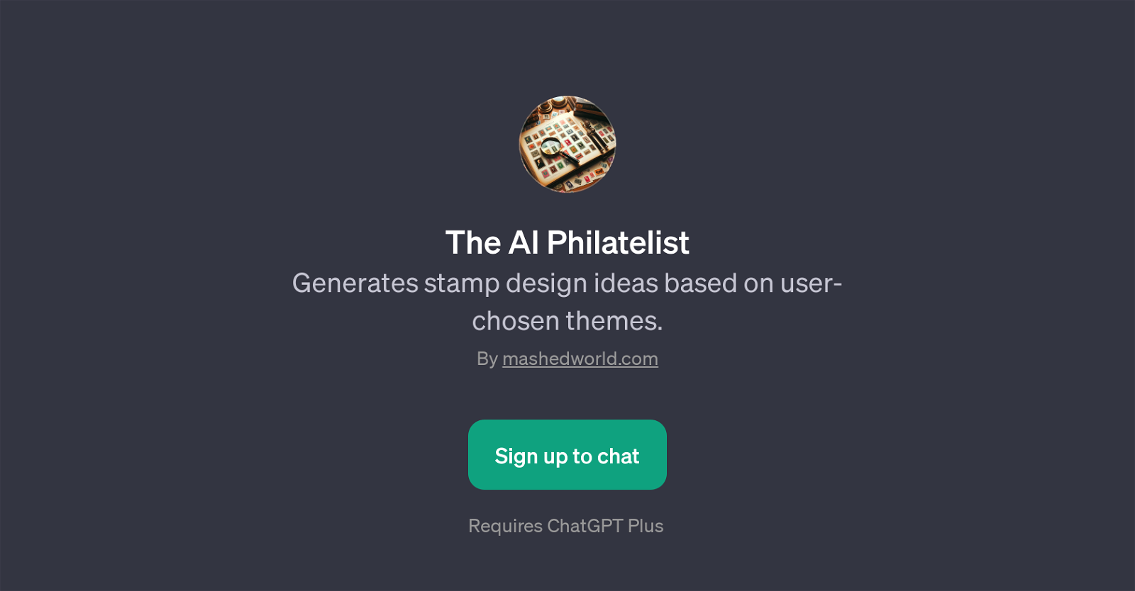The AI Philatelist website