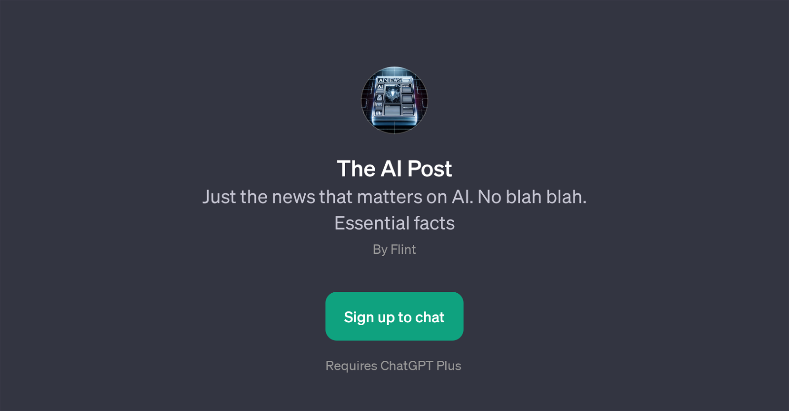 The AI Post website