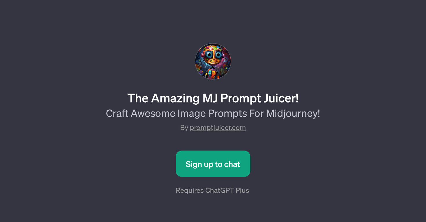 The Amazing MJ Prompt Juicer website