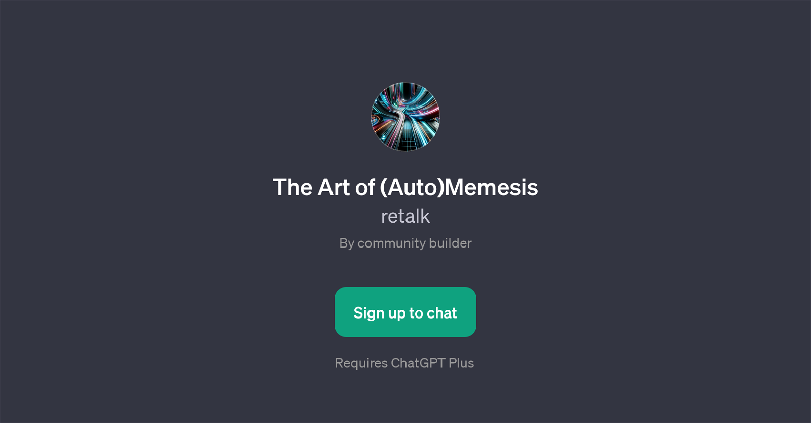 The Art of (Auto)Memesis website