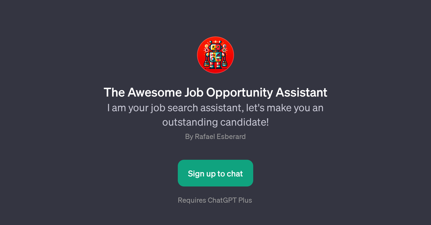 The Awesome Job Opportunity Assistant website