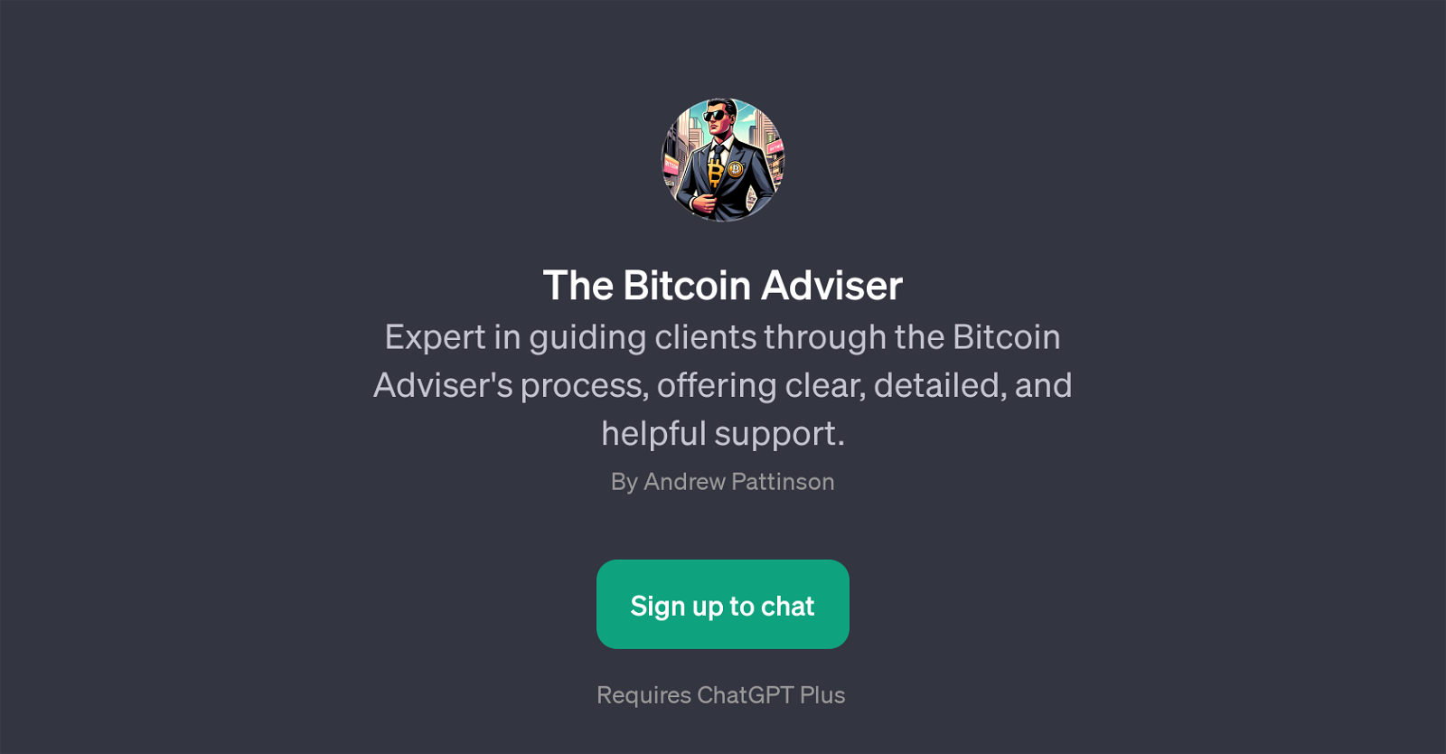 The Bitcoin Adviser website