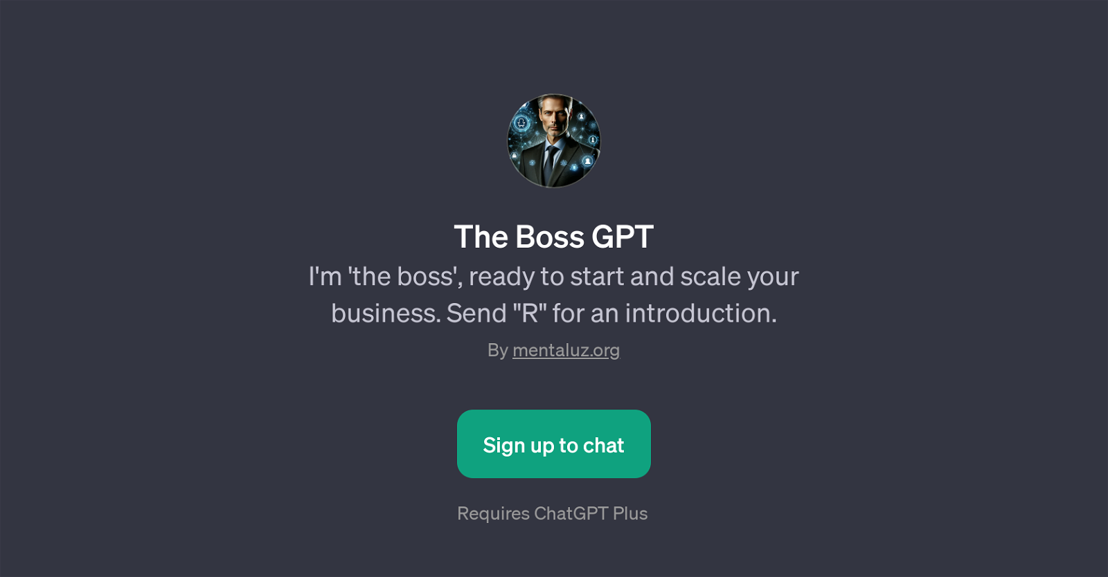 The Boss GPT website