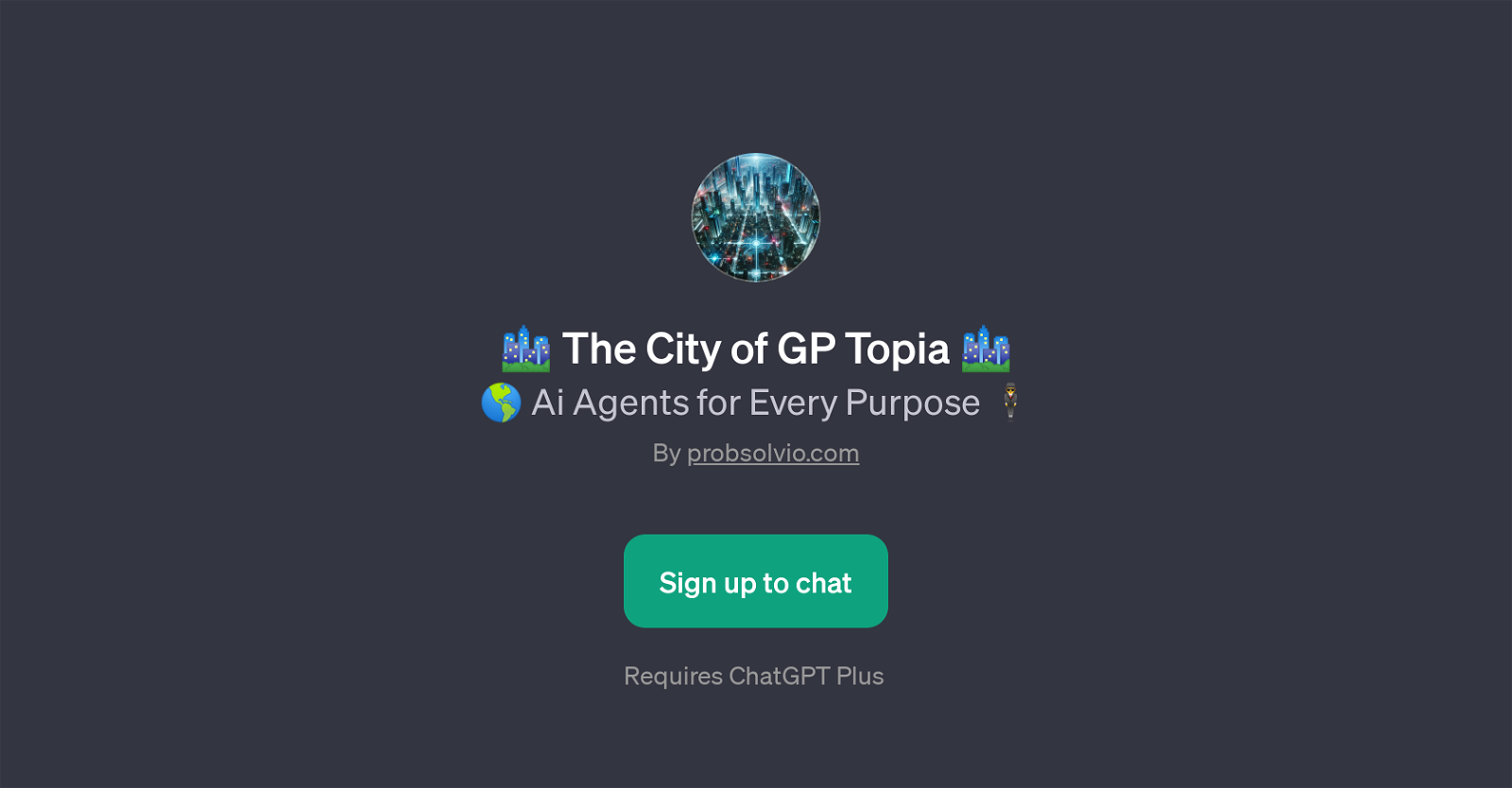 The City of GP Topia website