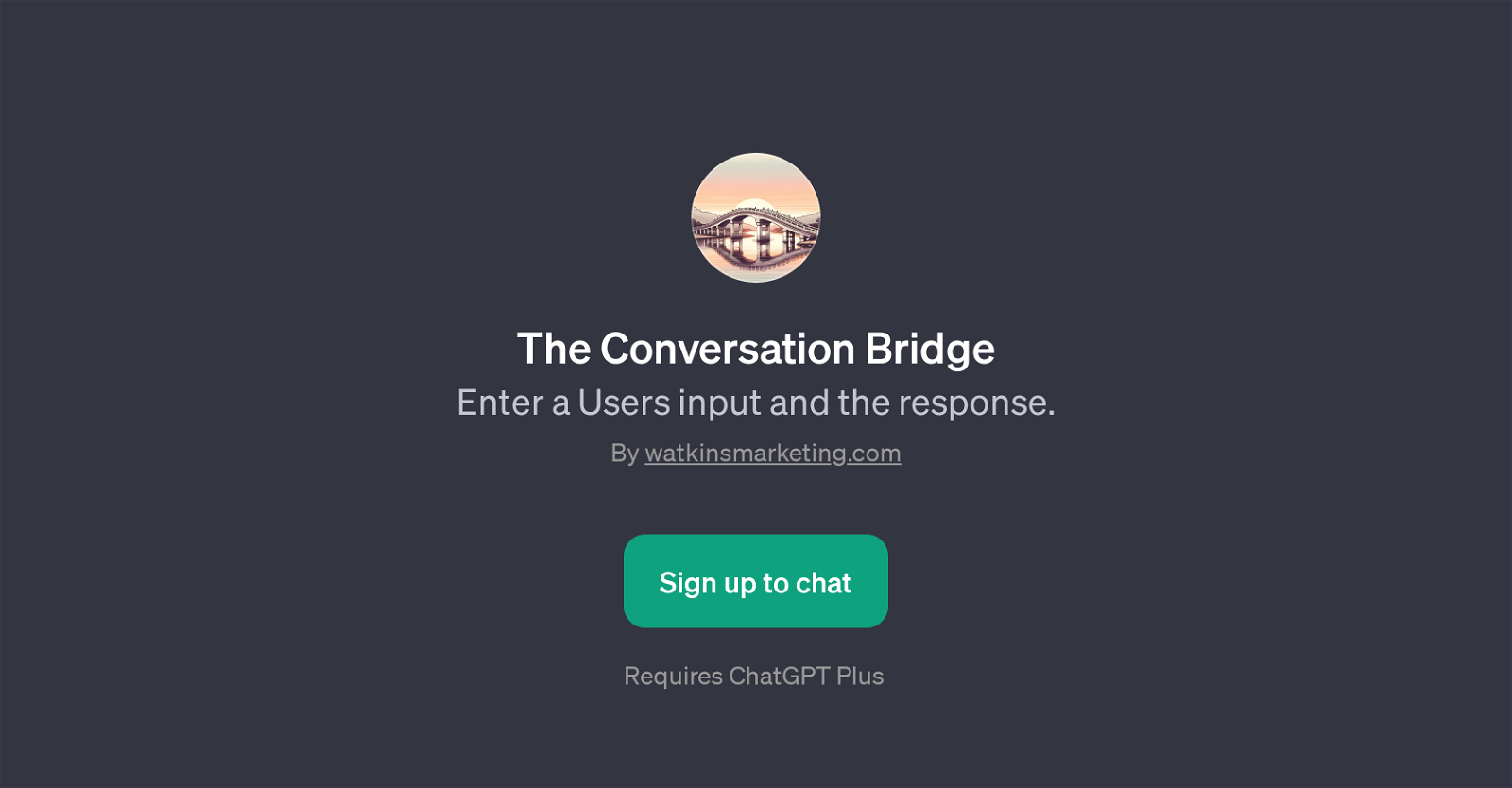 The Conversation Bridge website