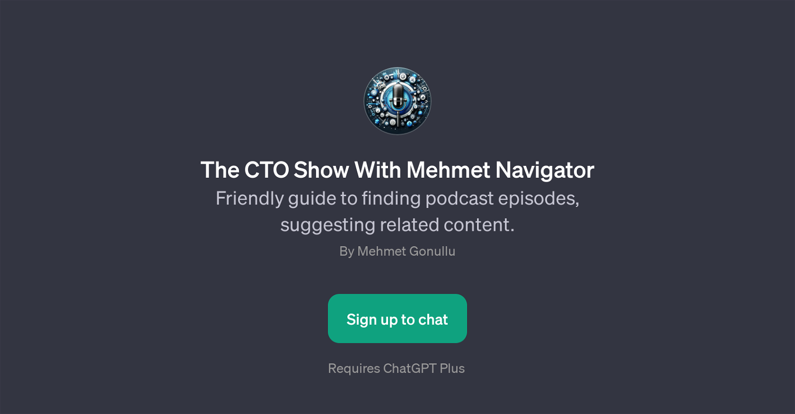 The CTO Show With Mehmet Navigator website