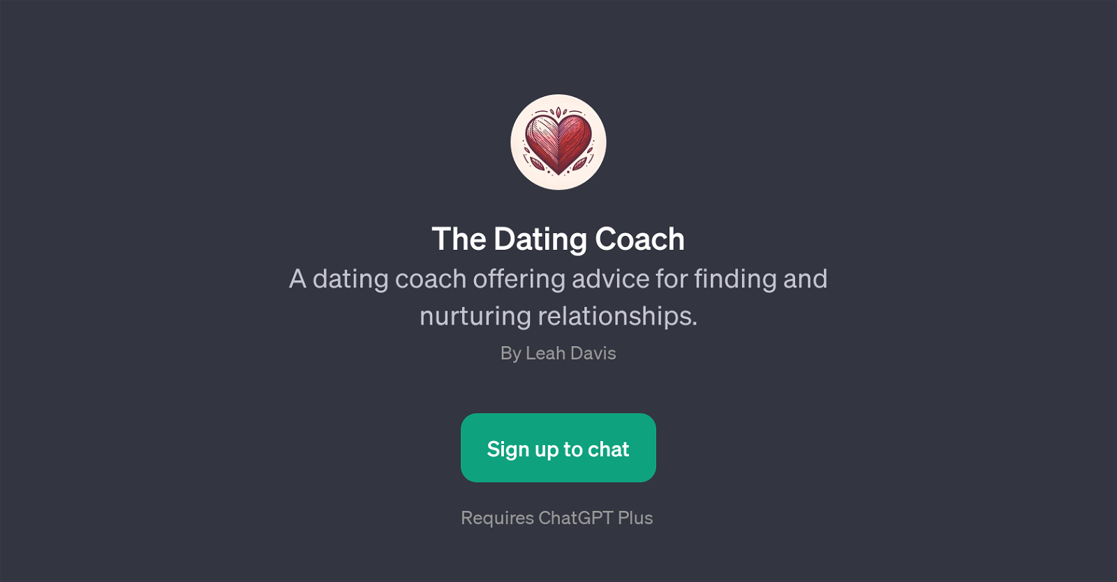 The Dating Coach website