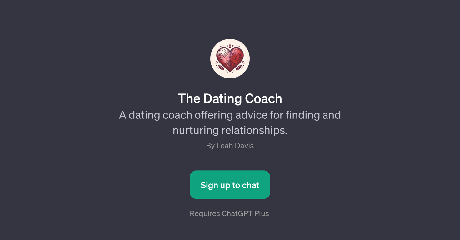The Dating Coach website