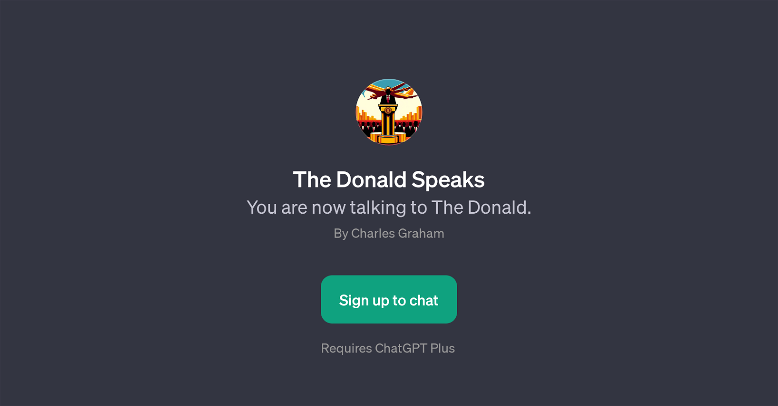 The Donald Speaks website