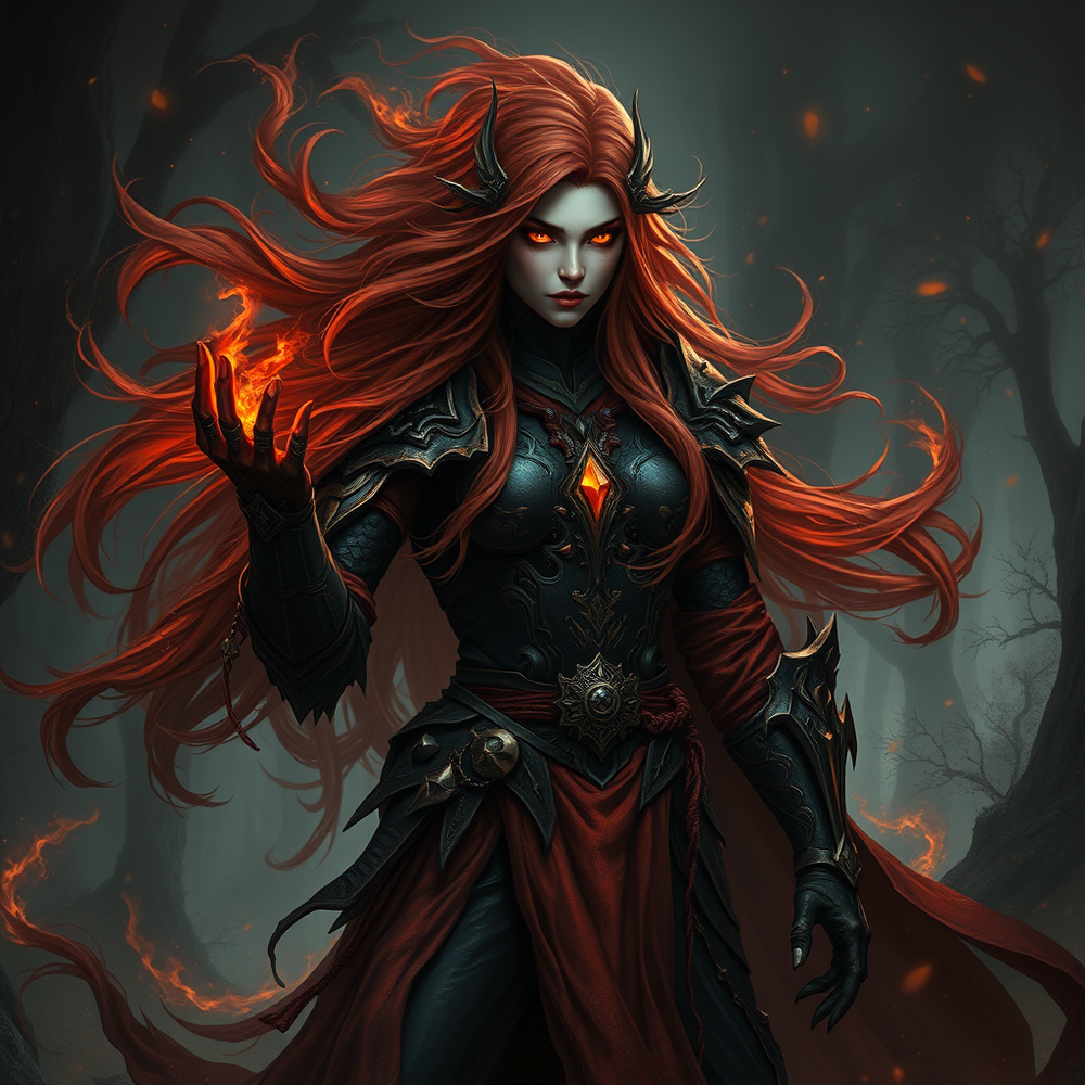 The Enchanting Sorceress of Crimson and Shadow website