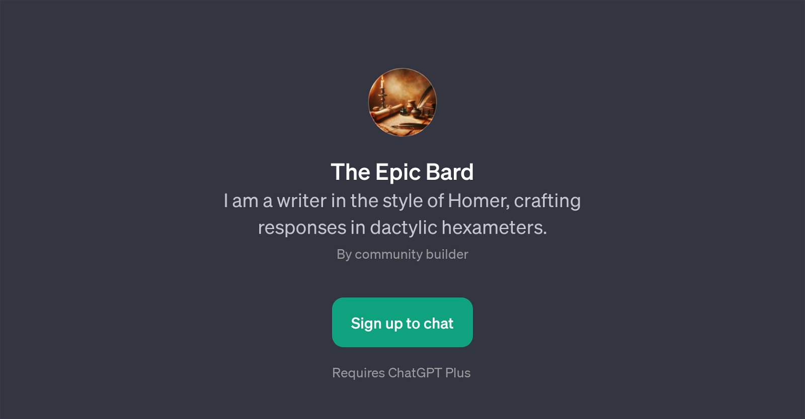 The Epic Bard website