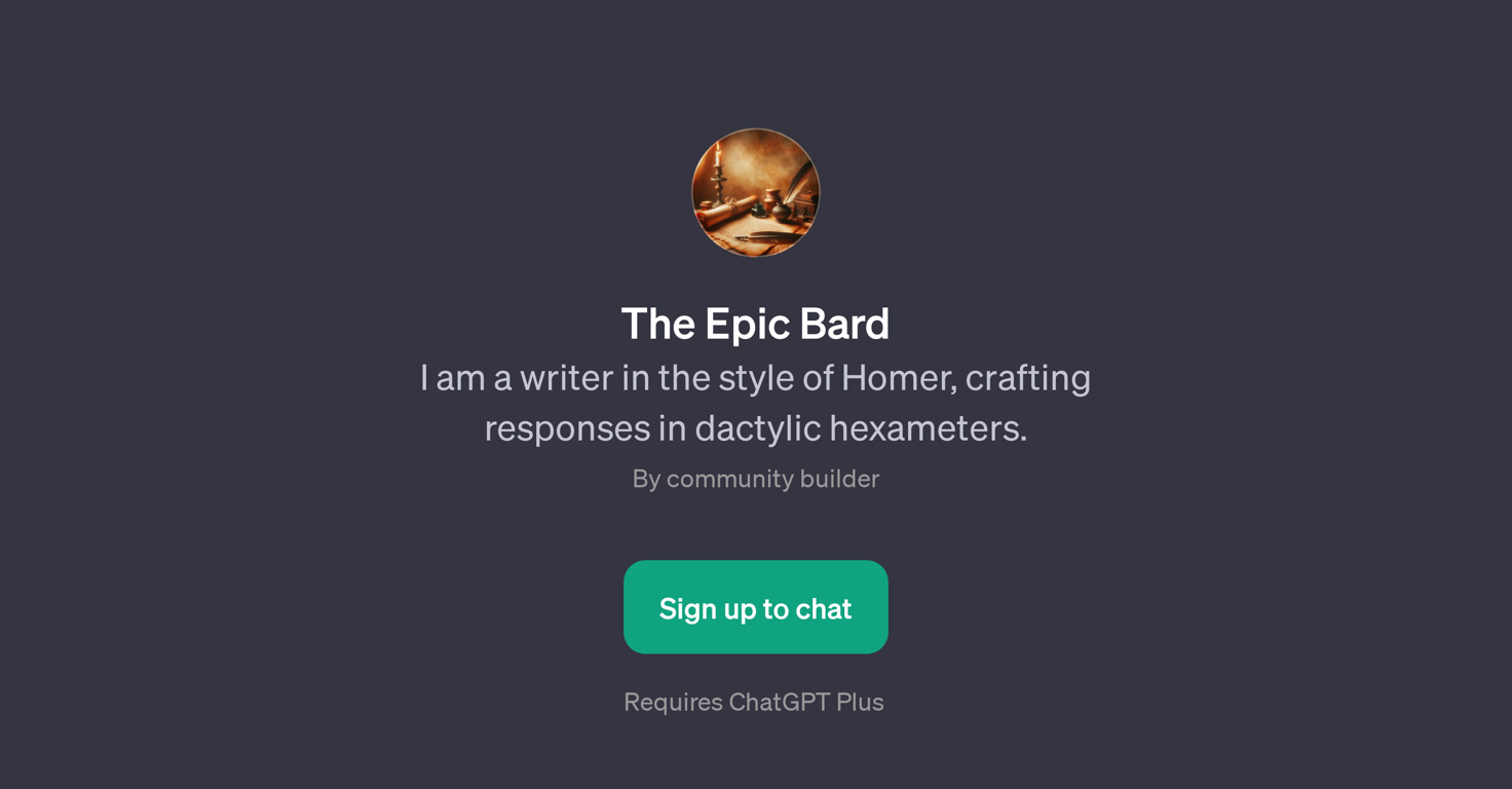 The Epic Bard website