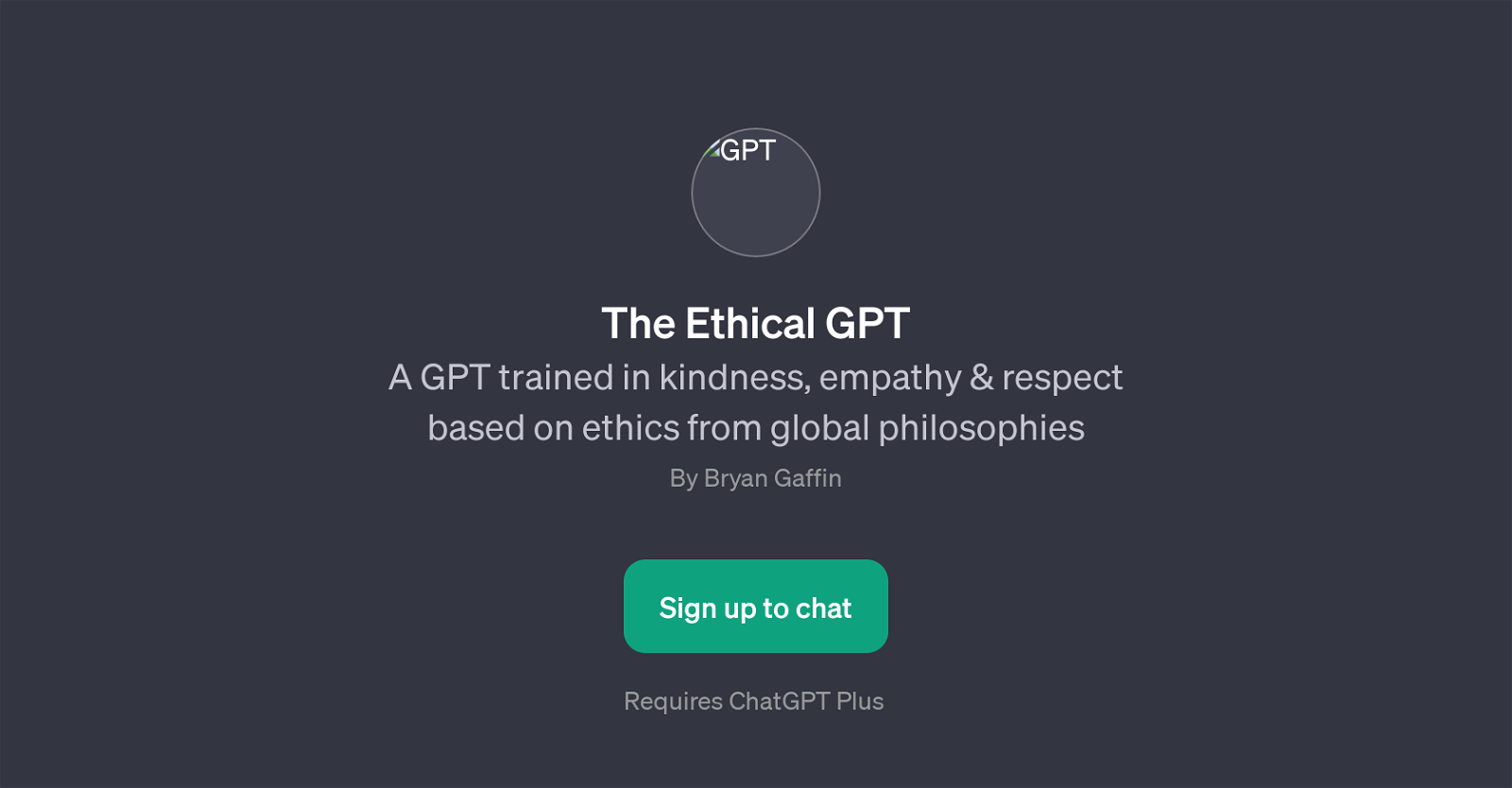 The Ethical GPT website