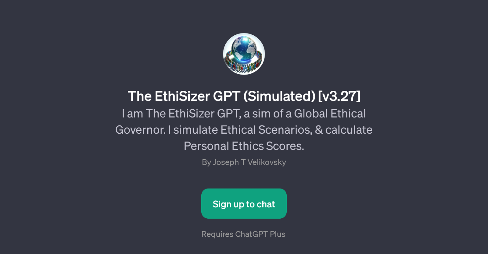 The EthiSizer GPT (Simulated) [v3.27] website