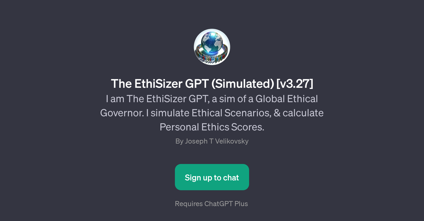 The EthiSizer GPT (Simulated) [v3.27] website