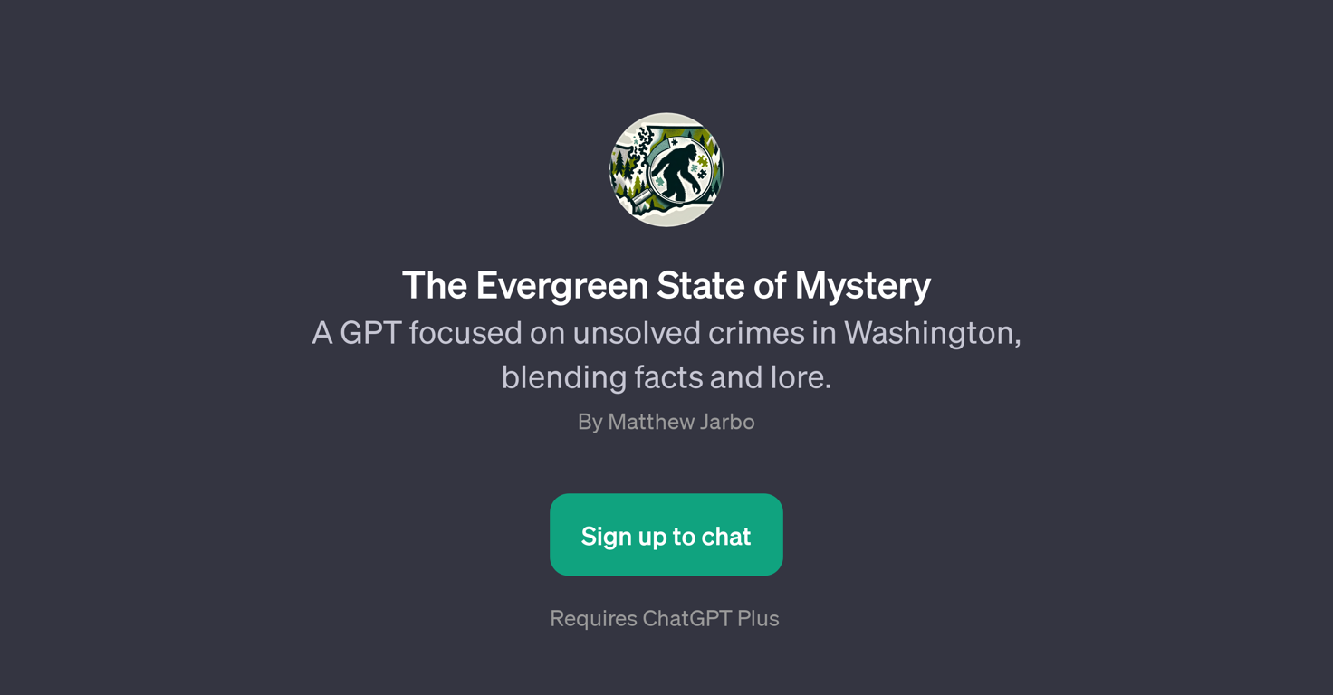 The Evergreen State of Mystery website