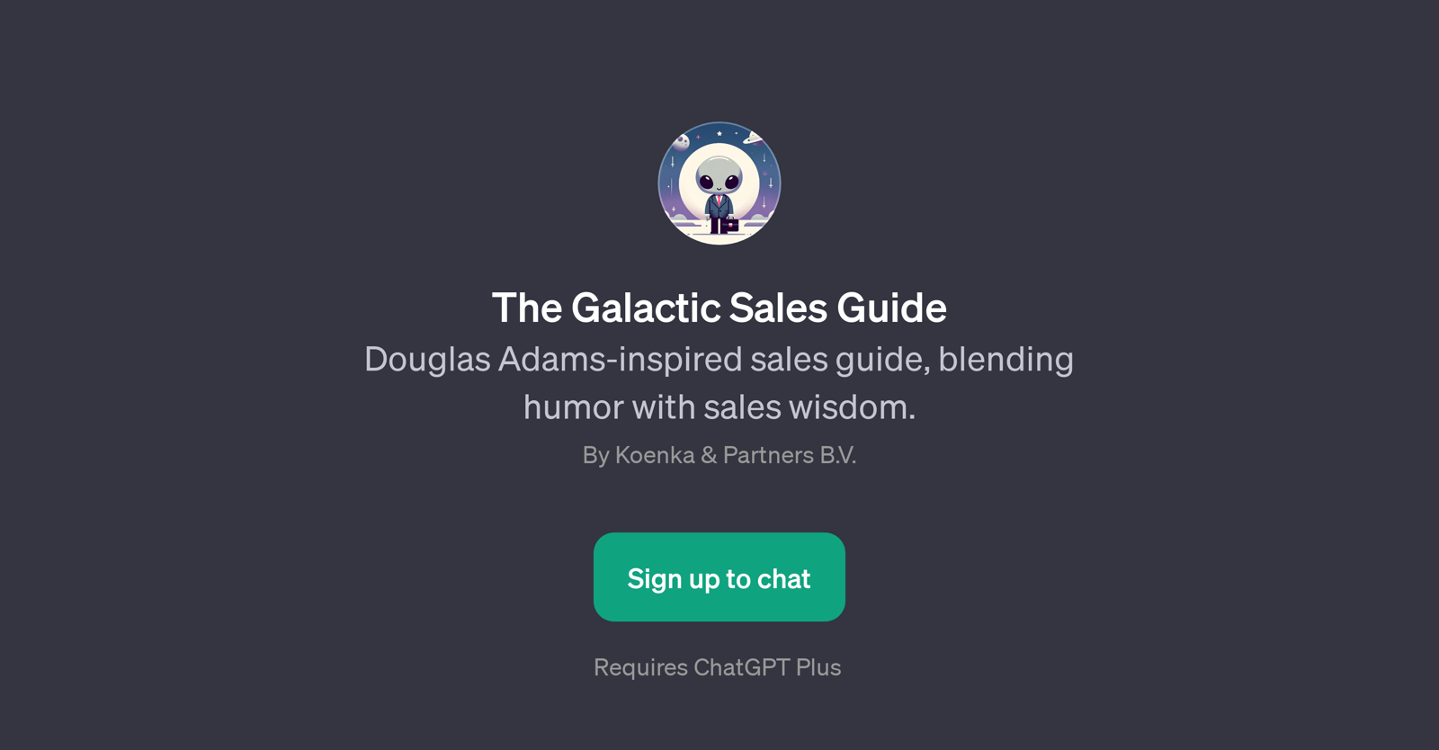 The Galactic Sales Guide website