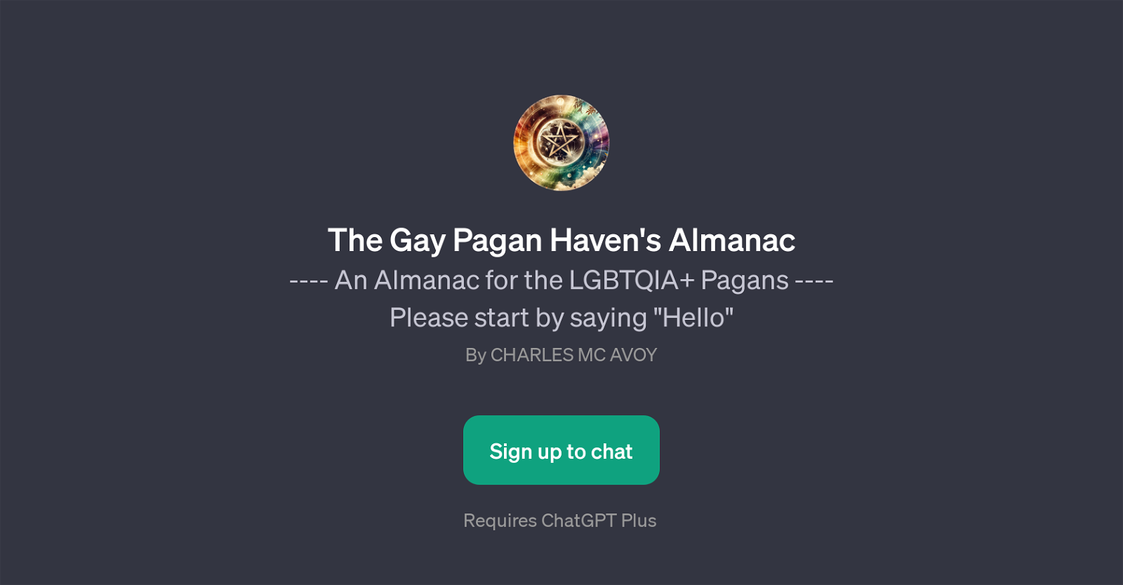 The Gay Pagan Haven's Almanac website