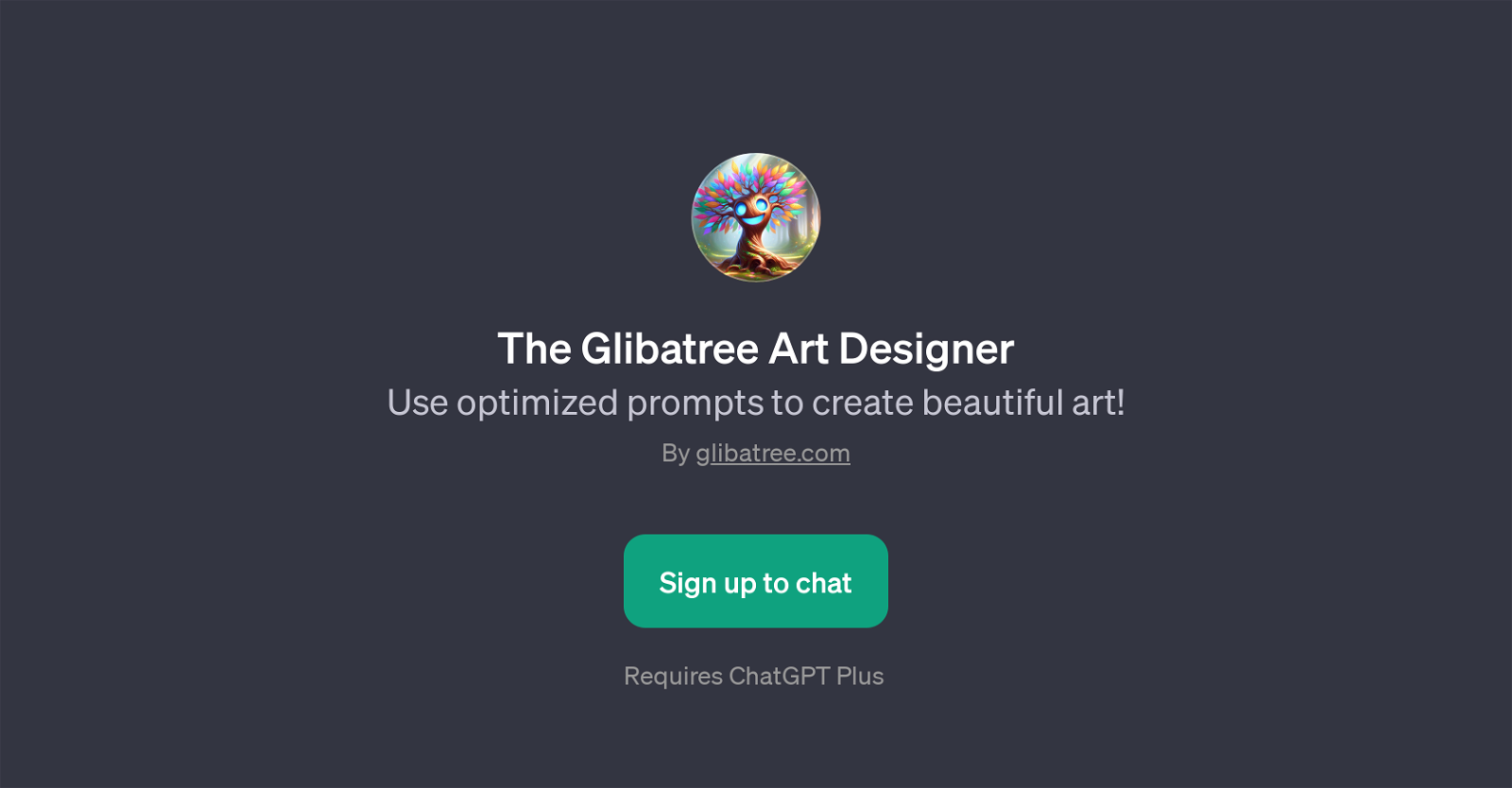The Glibatree Art Designer website