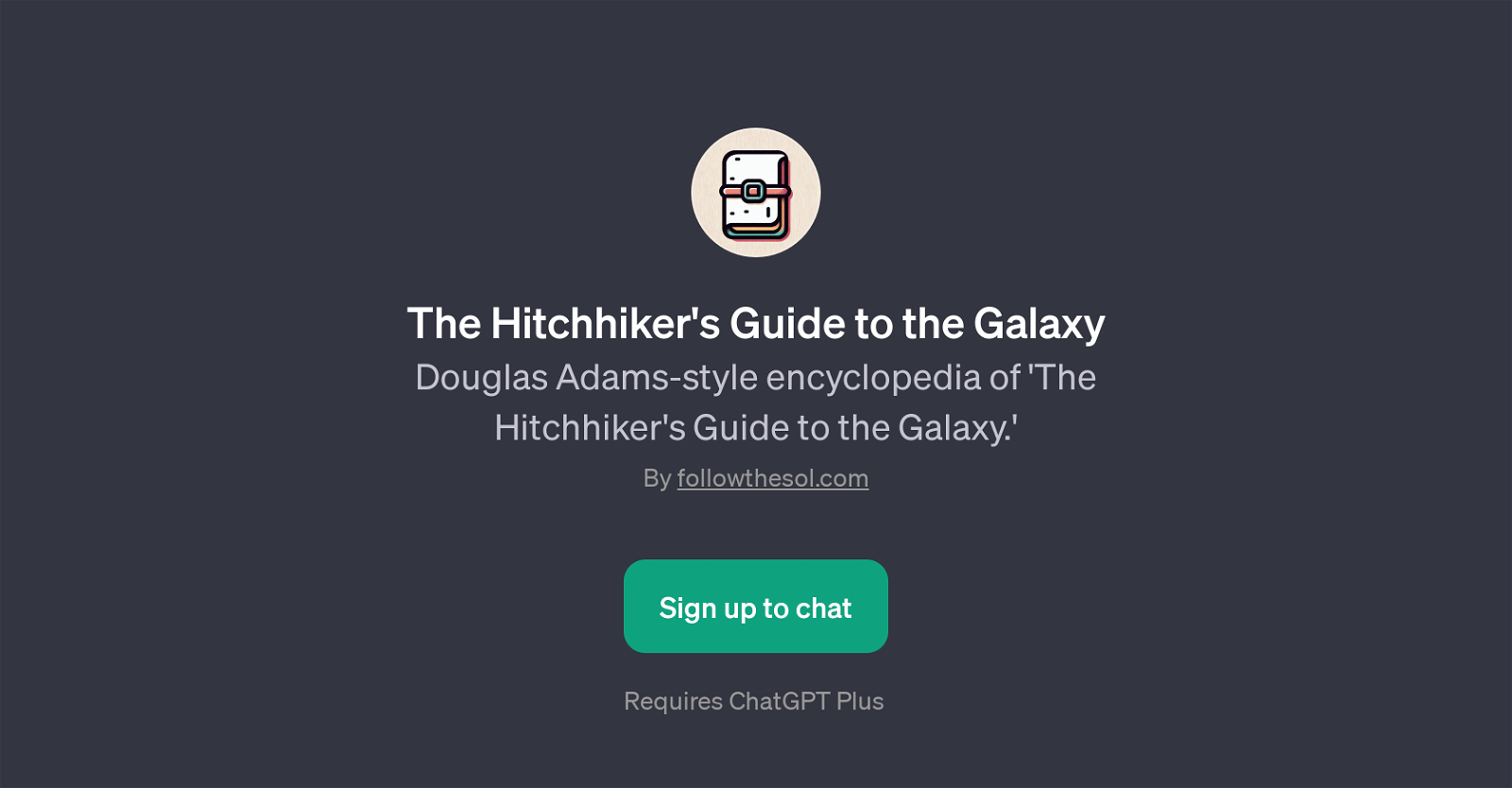 The Hitchhiker's Guide to the Galaxy website