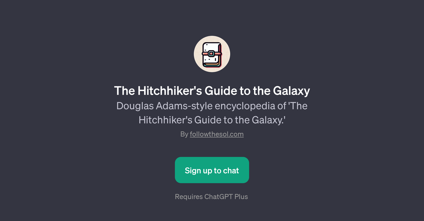 The Hitchhiker's Guide to the Galaxy website