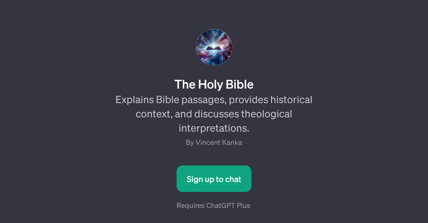 The Holy Bible GPT website