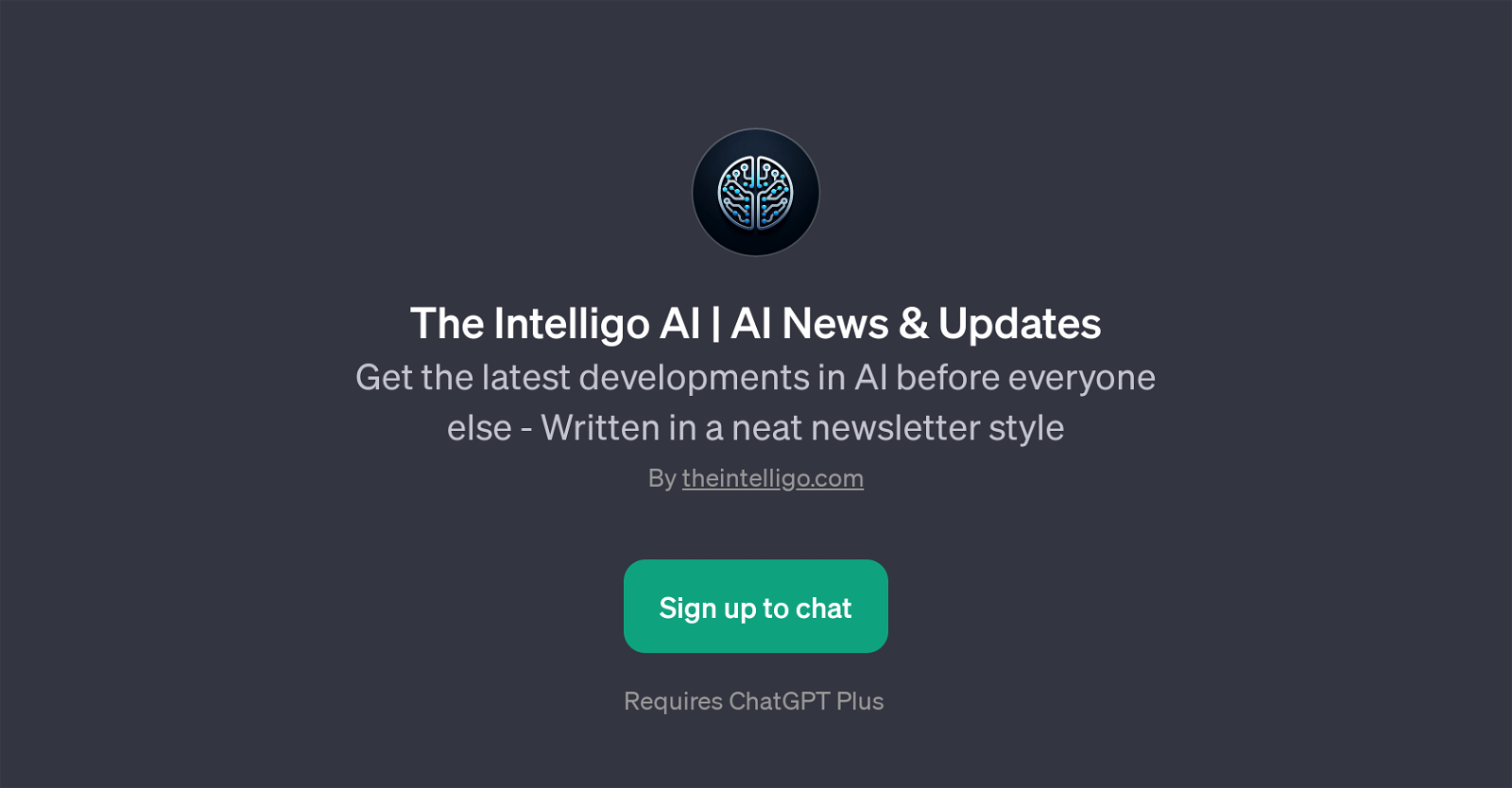 The Intelligo AI website