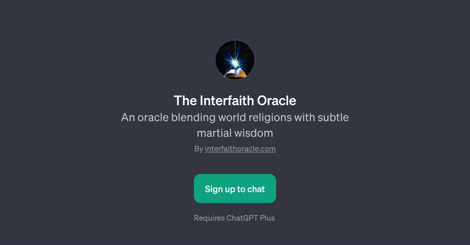 The Interfaith Oracle website