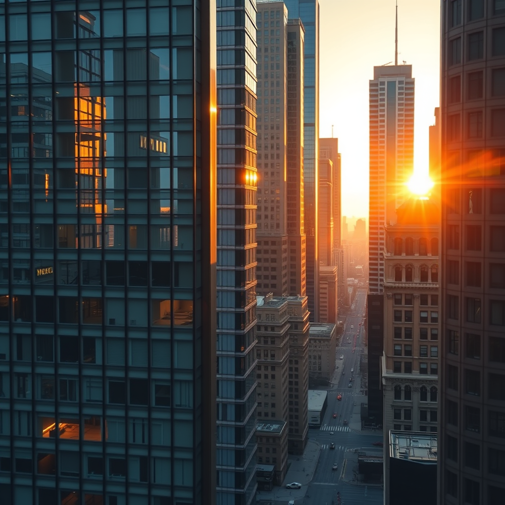 The Last Light on Urban Skyscrapers Genre: Architecture/Abstract website