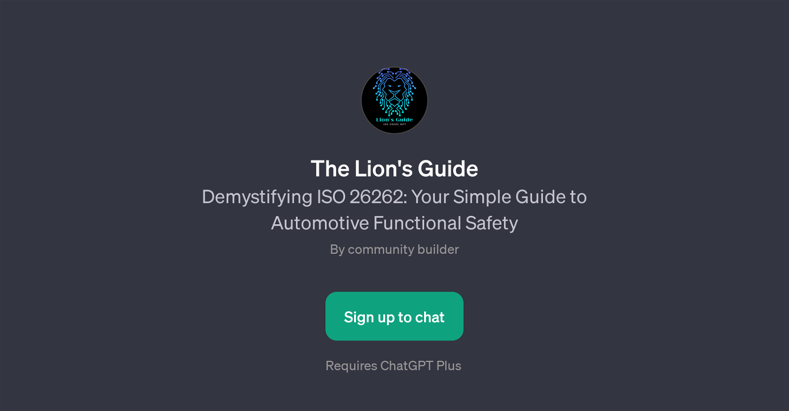 The Lion's Guide website