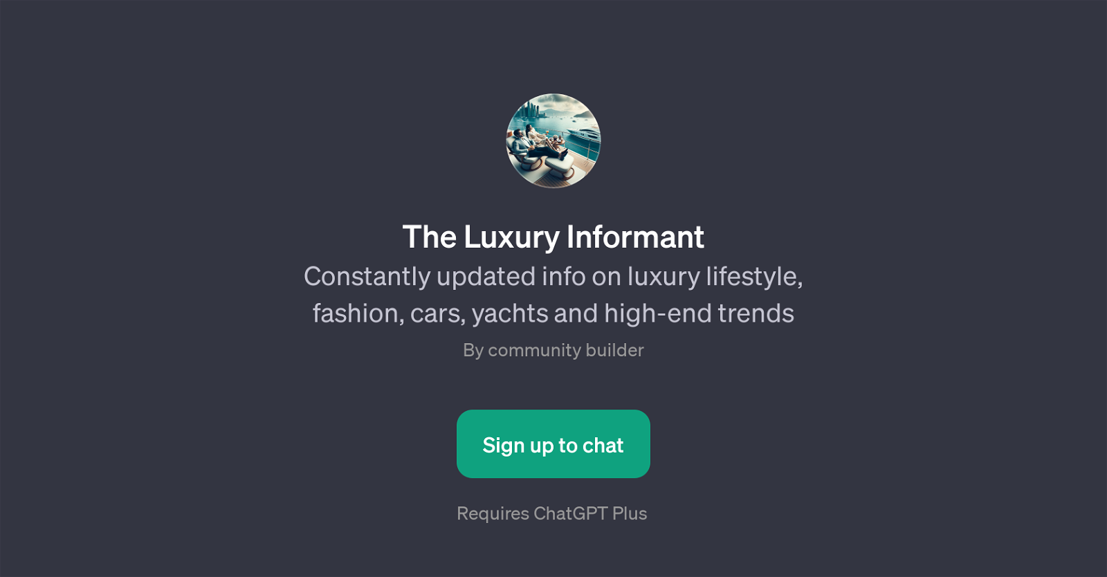 The Luxury Informant website