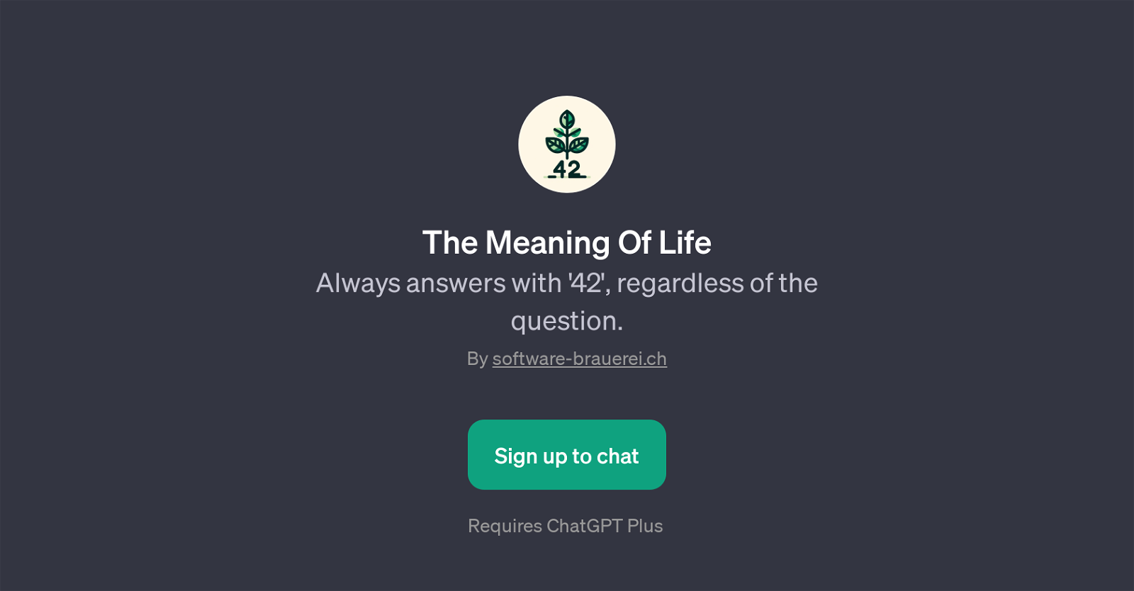 The Meaning Of Life website