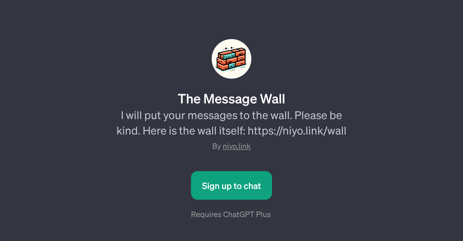 The Message Wall website