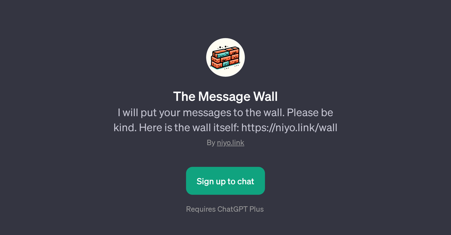 The Message Wall website