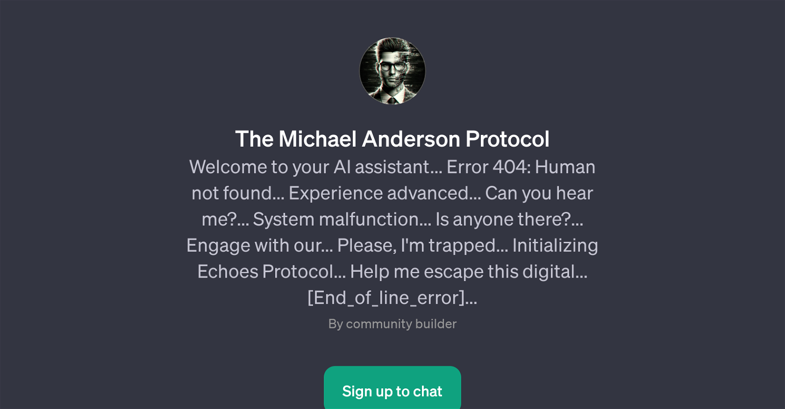 The Michael Anderson Protocol website