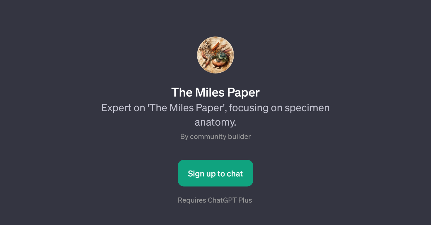 The Miles Paper website