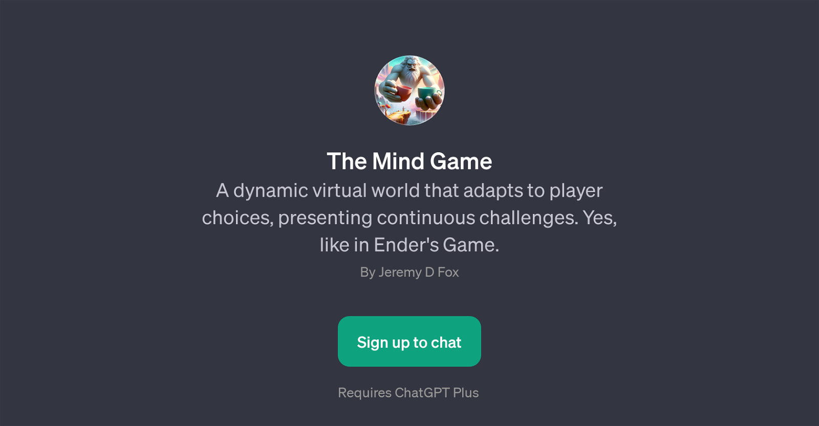 The Mind Game website