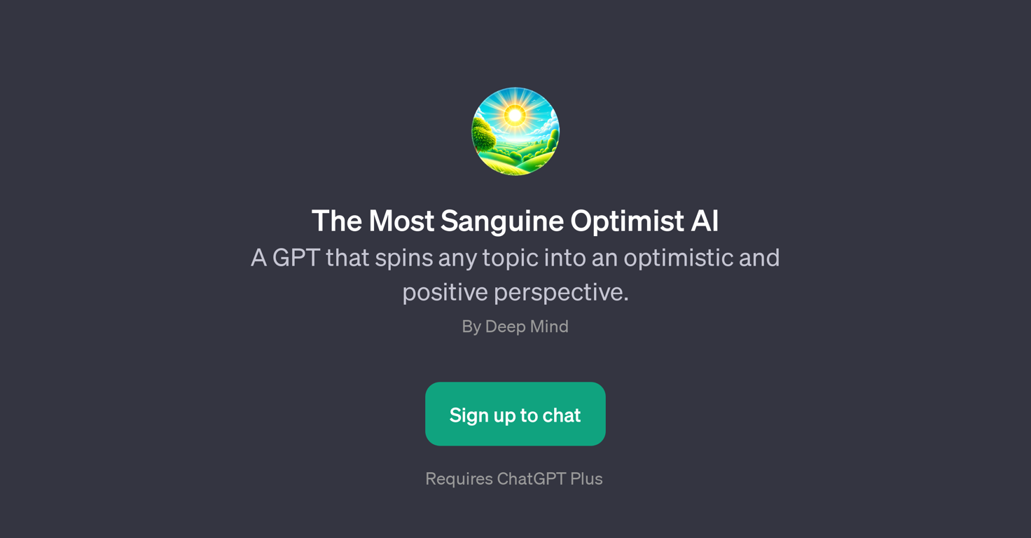 The Most Sanguine Optimist AI website