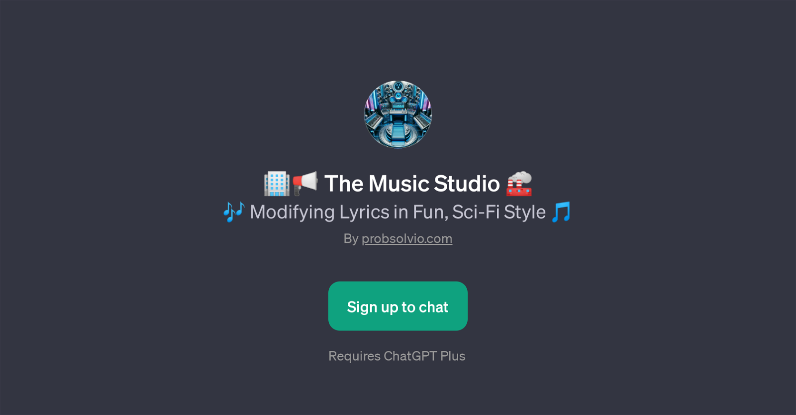 The Music Studio website