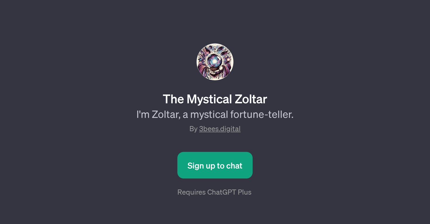 The Mystical Zoltar website