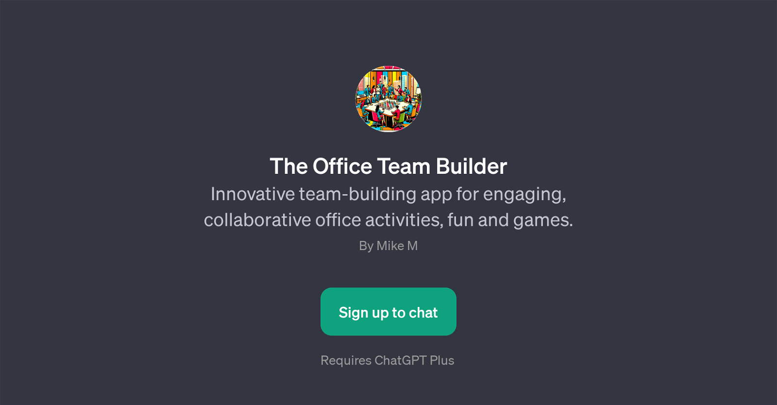 The Office Team Builder website