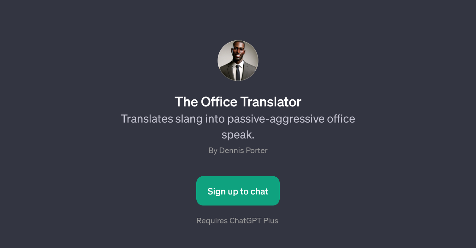 The Office Translator website