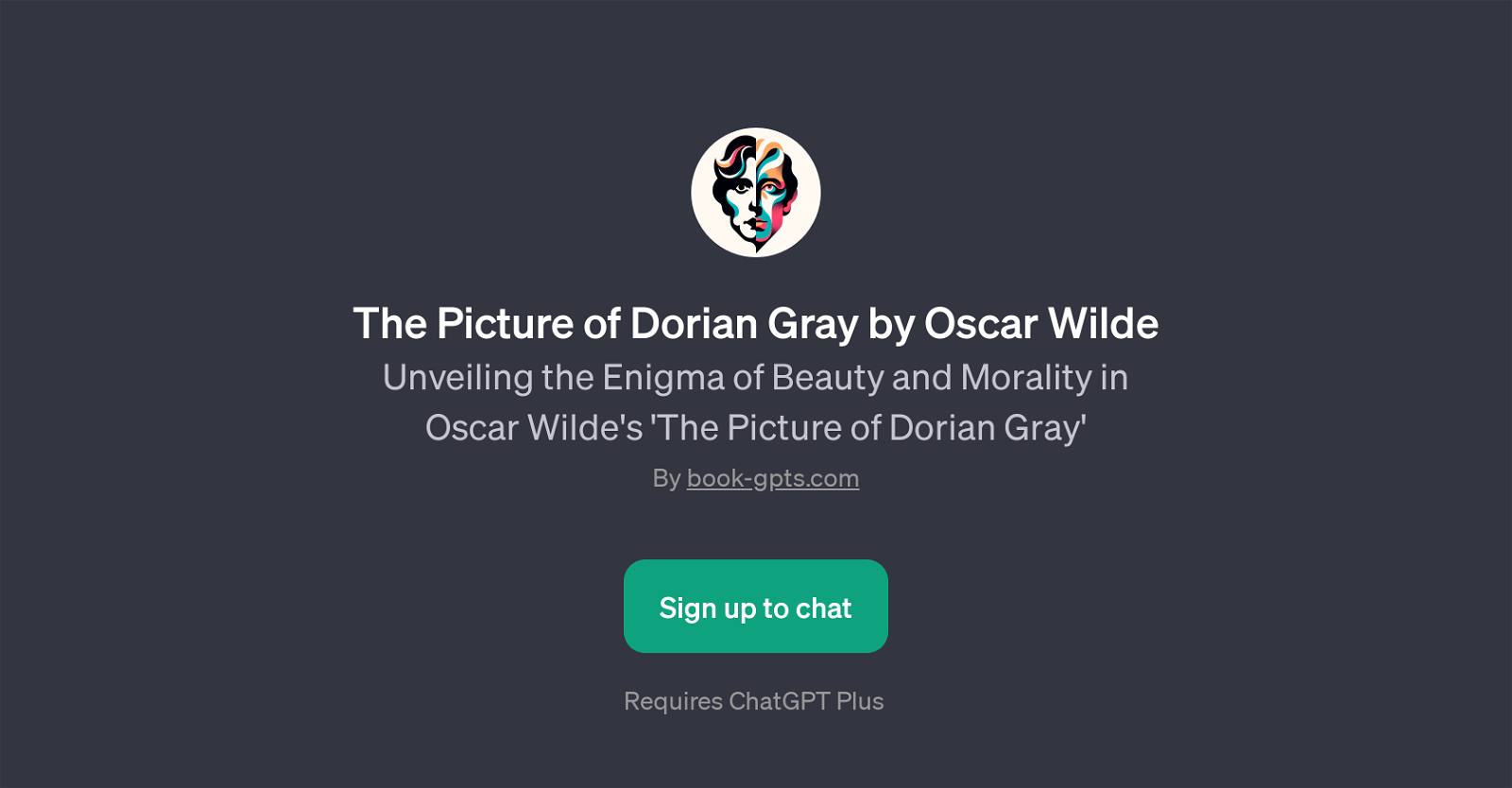 The Picture of Dorian Gray by Oscar Wilde GPT website