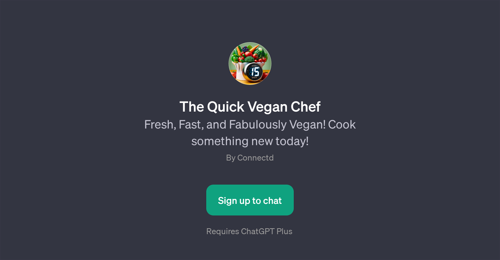 The Quick Vegan Chef website
