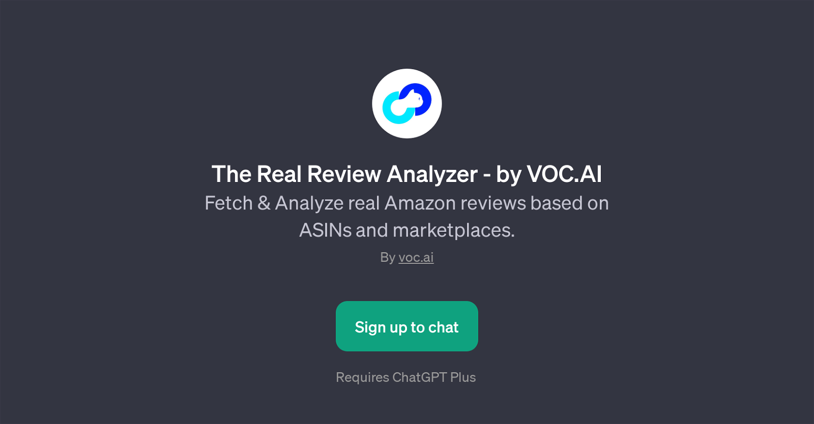The Real Review Analyzer - by VOC.AI website