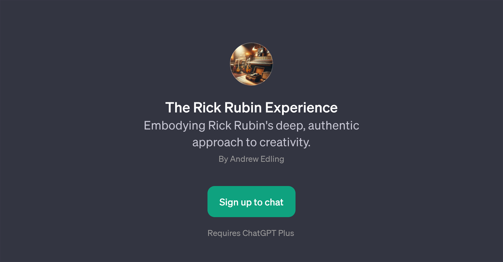 The Rick Rubin Experience website