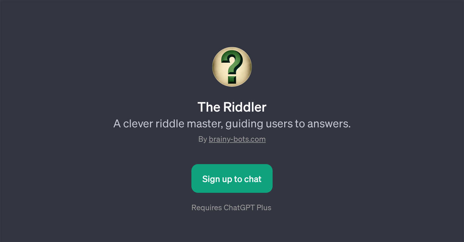 The Riddler website